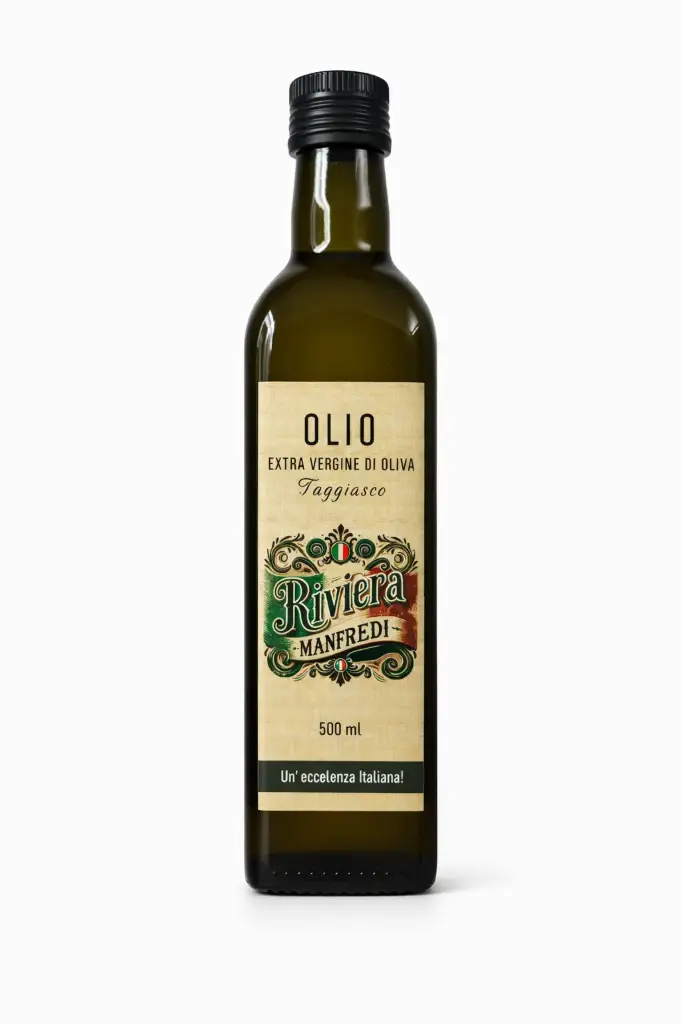 Olio Extra vergine@Riviera Manfredi - Bouteille en verre (500ml)