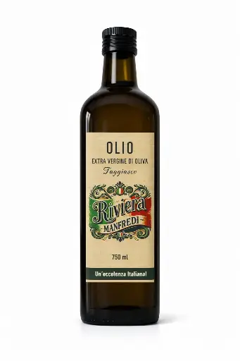 [LQ_750ml] Olio Extra vergine@Riviera Manfredi - Glass bottle (750ml)
